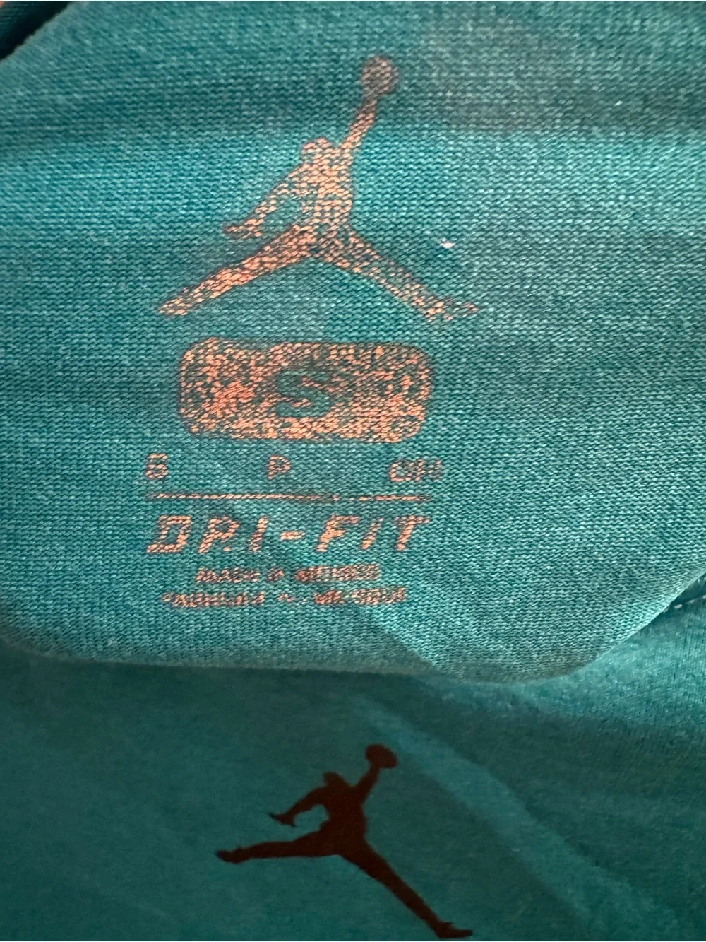 Jordan Teal Short Sleeve Jumpman Athletic Tee